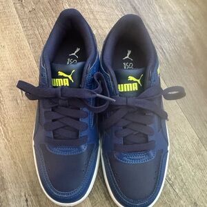 Puma kids Blue and Yellow Sneakers